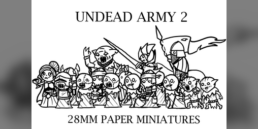 Cover image for Undead Army 2 - Paper Minis