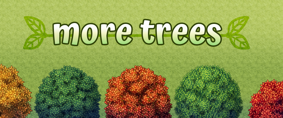 More Trees for RPG Maker Tileset
