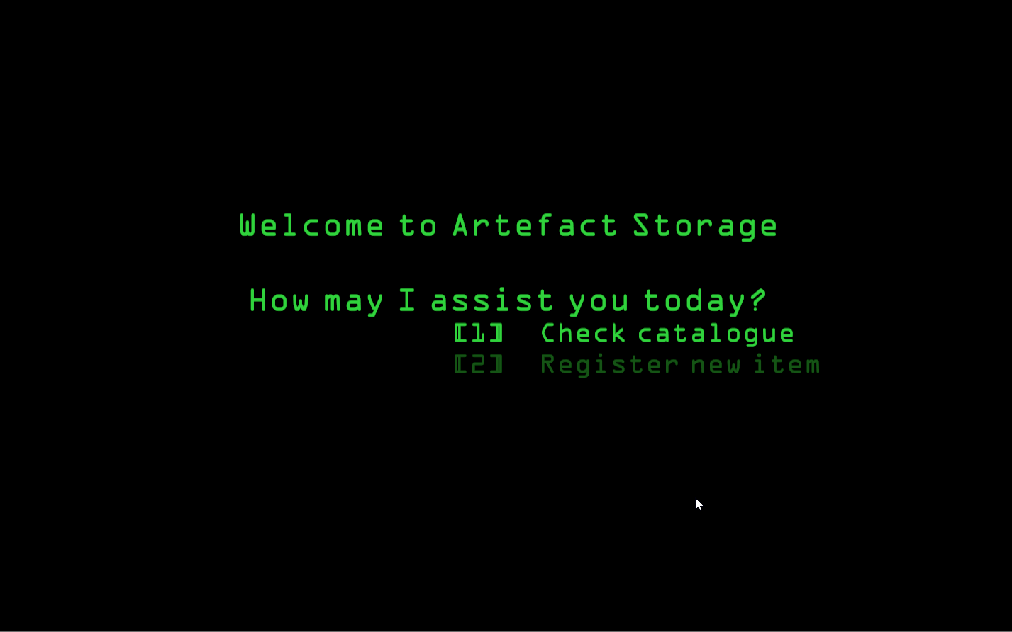 Cover image for Welcome to Artefact Storage