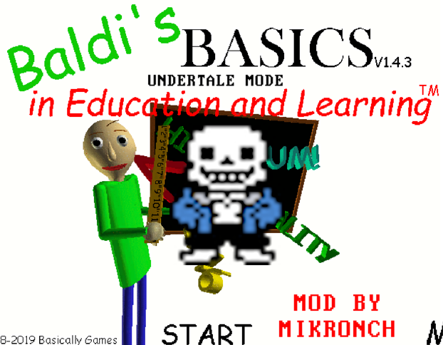 Baldi's Basics Undertale Mode by Mikronch