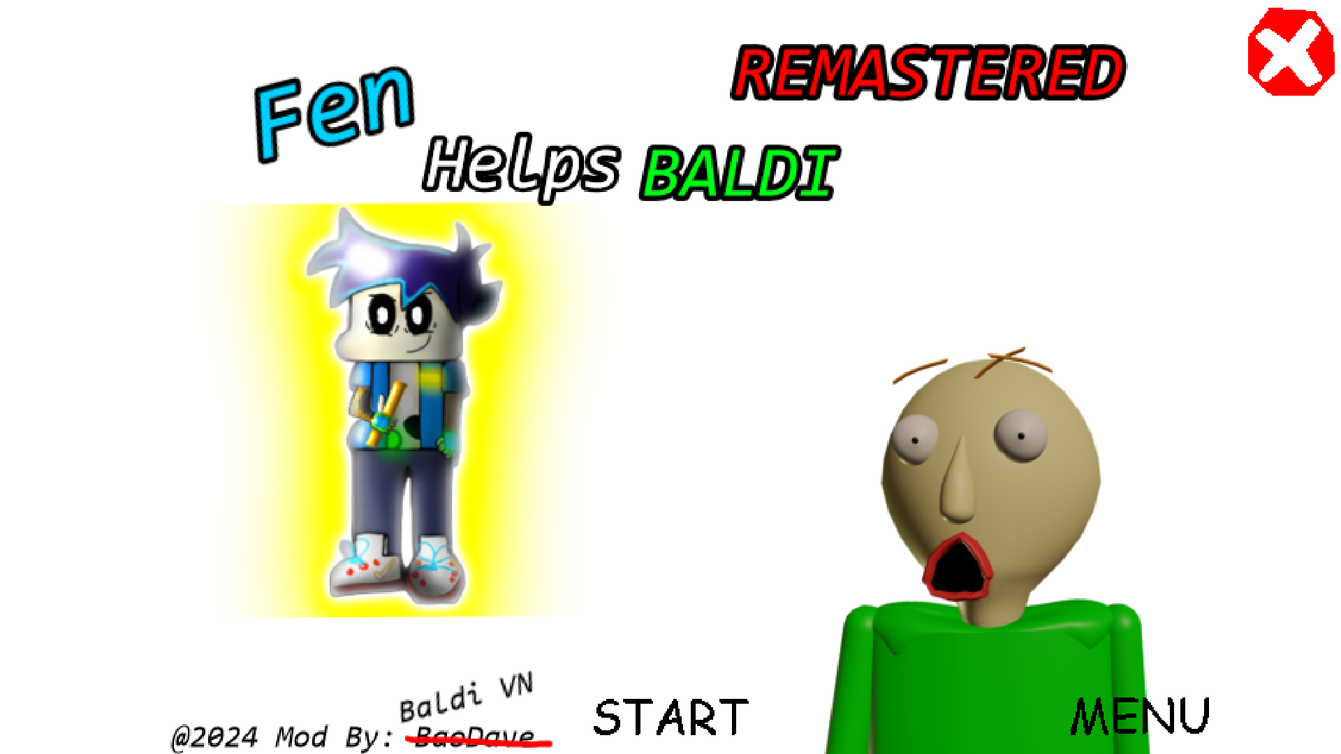 Cover image for Fen Helps Baldi REMASTED