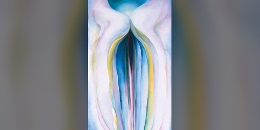 Cover image for Georgia O'Keeffe - Grey Lines with Black, Blue and Yellow, 1923