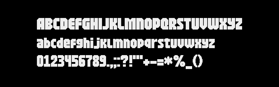 Pixel Font - URBAN by somepx