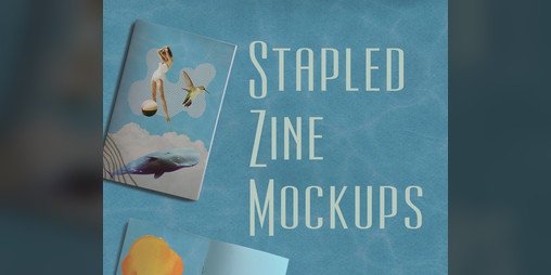 Cover image for Half Letter Stapled Zine Mockups