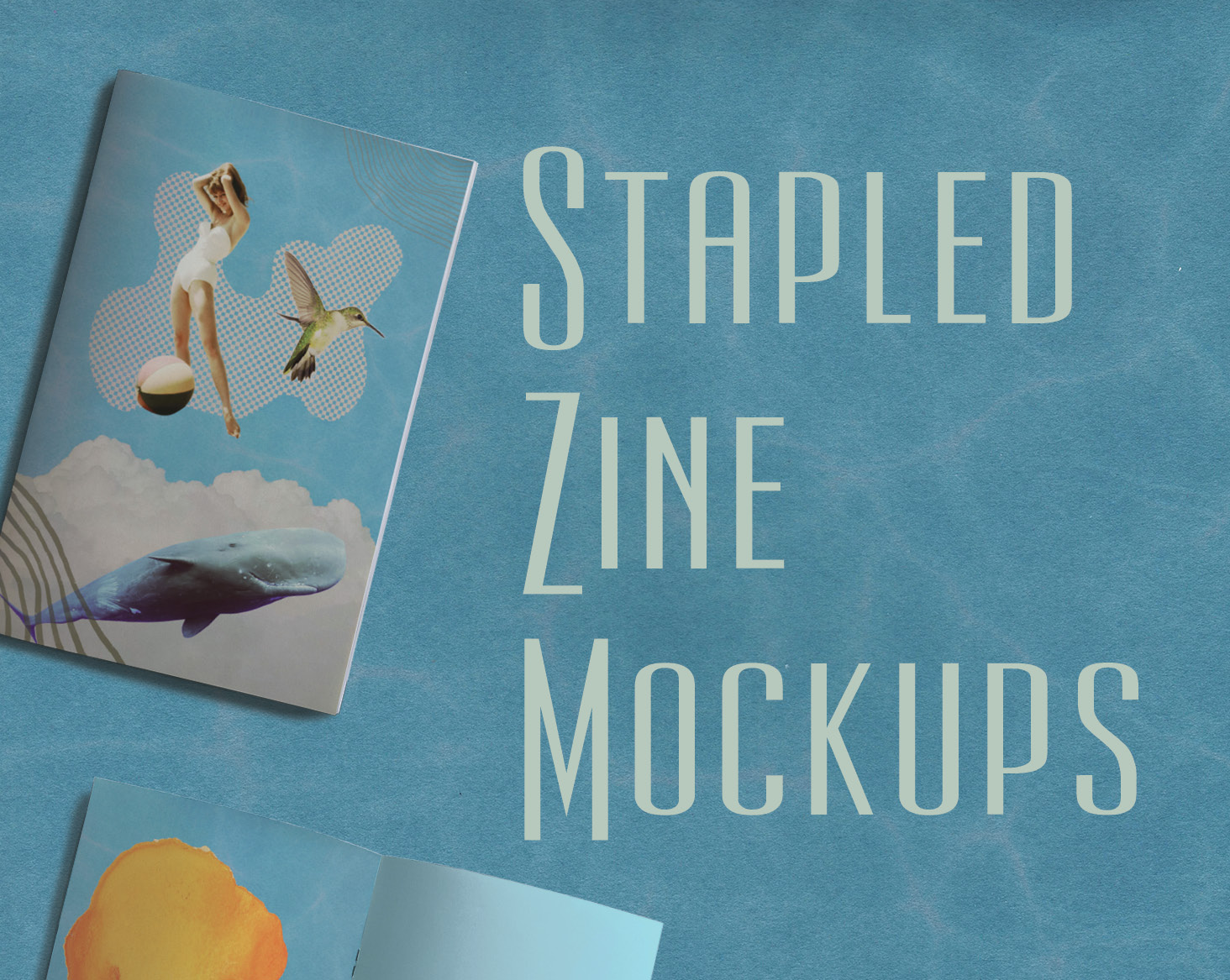 Cover image for Half Letter Stapled Zine Mockups