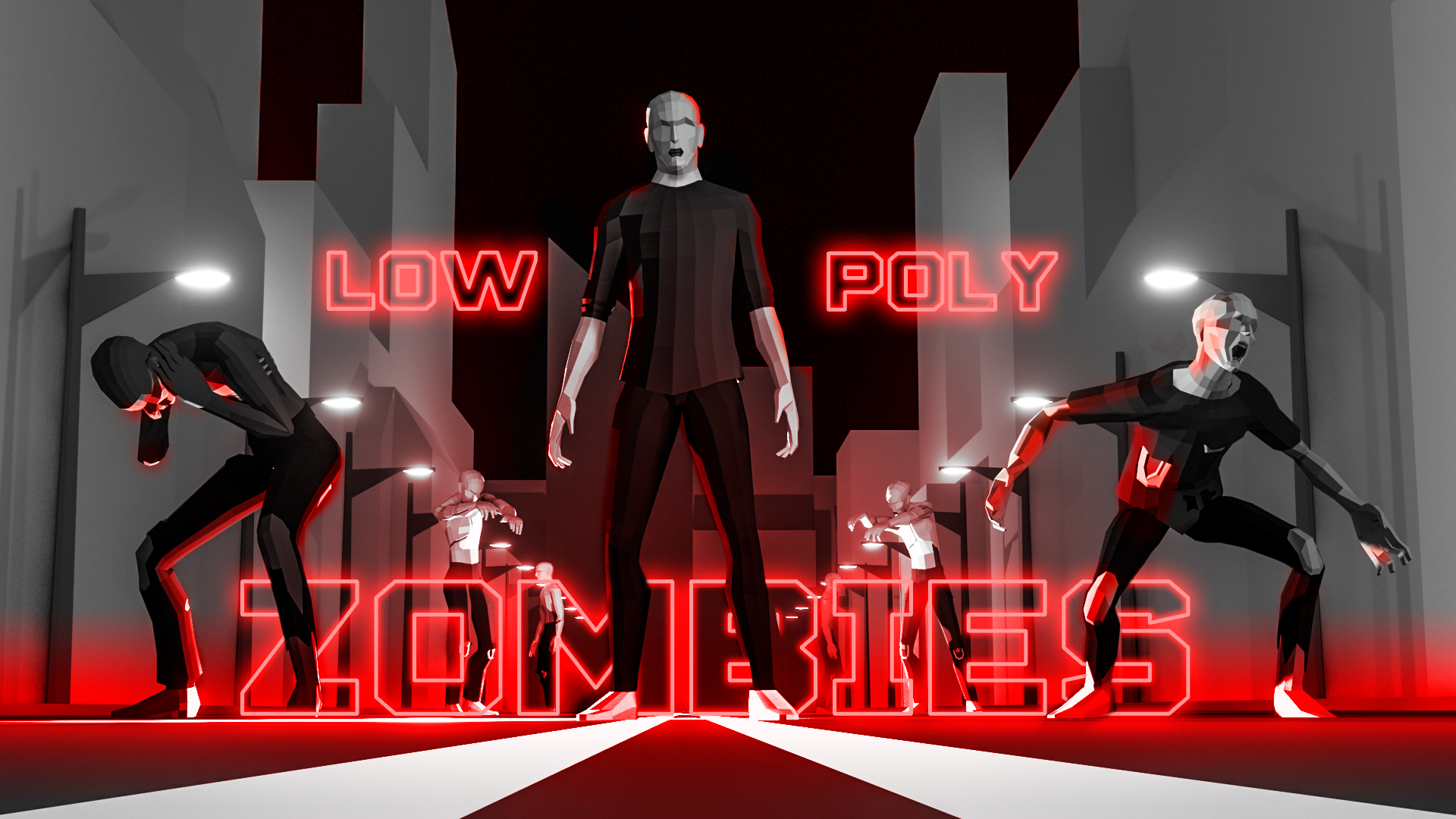 Low Poly Character - Zombies - 3D Pack