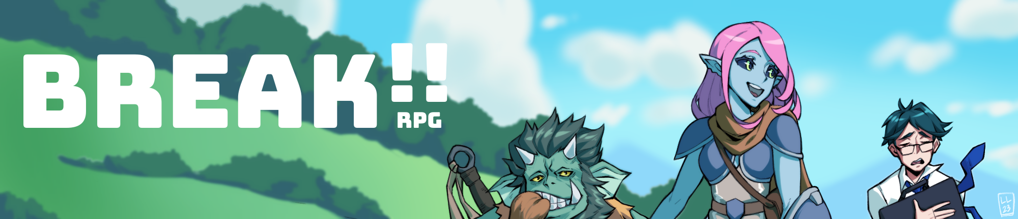 BREAK!! RPG banner by @levilagoon on Discord