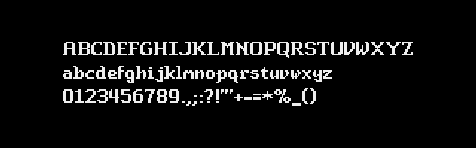 Pixel Font - COMPASS