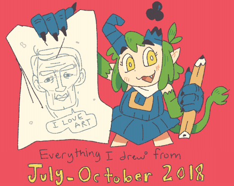 Cover image for everything i drew Jul - Oct