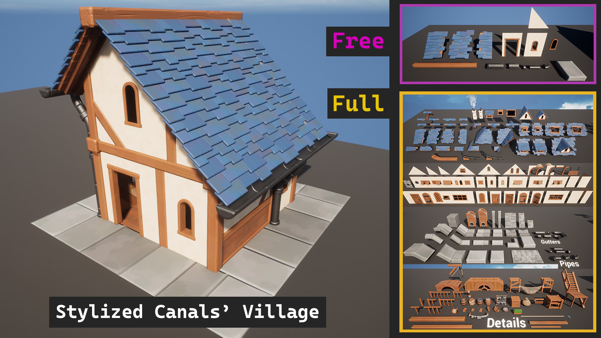 Stylized Canals' Village (Example)