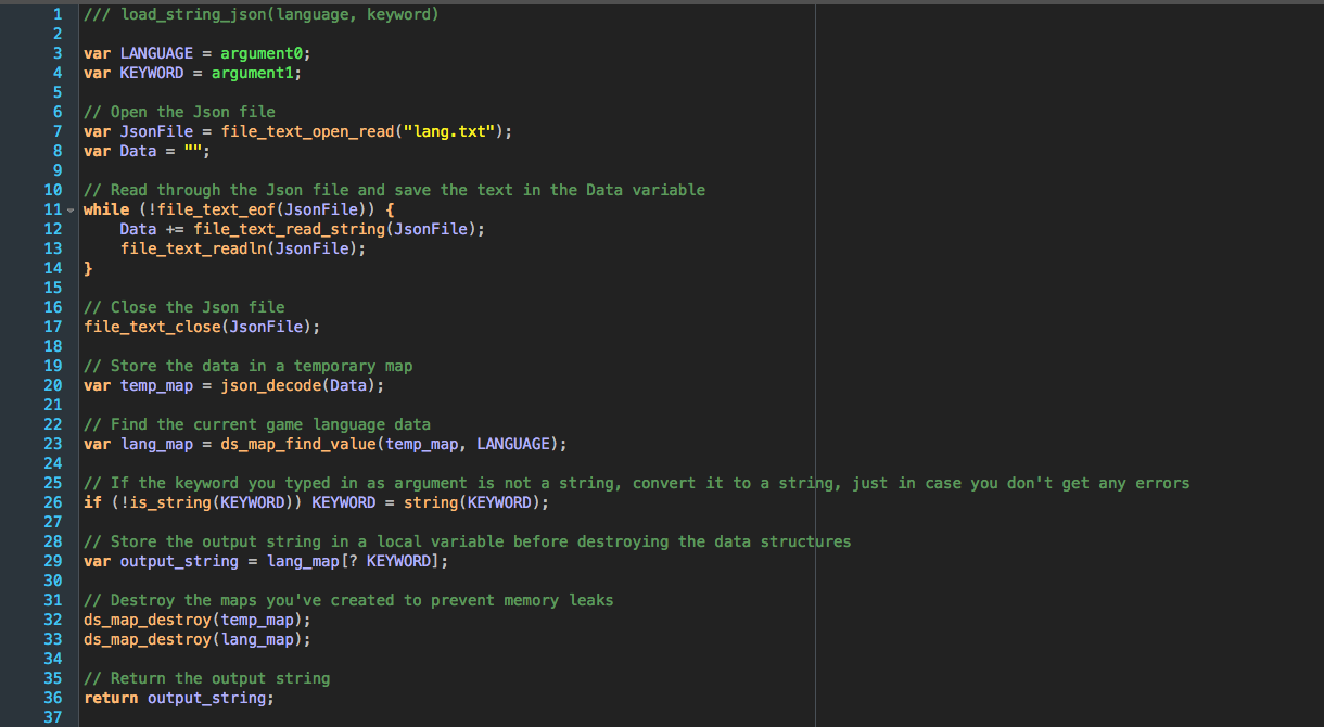 Json Localization - Game Maker: Studio /2 by AlexDer