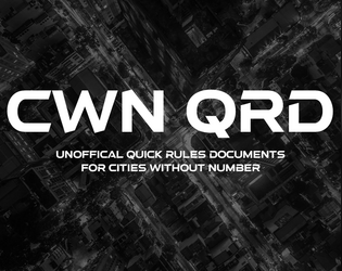 Cities Without Number - Quick Rules Documents  