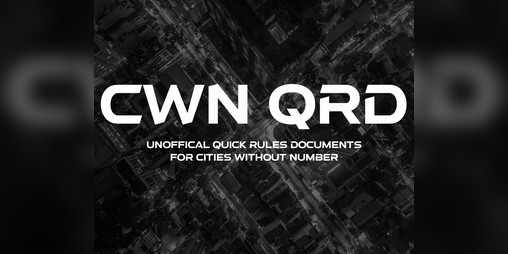 Cover image for Cities Without Number - Quick Rules Documents