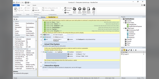 Cover image for Construct 2 chat system (No Plugins)