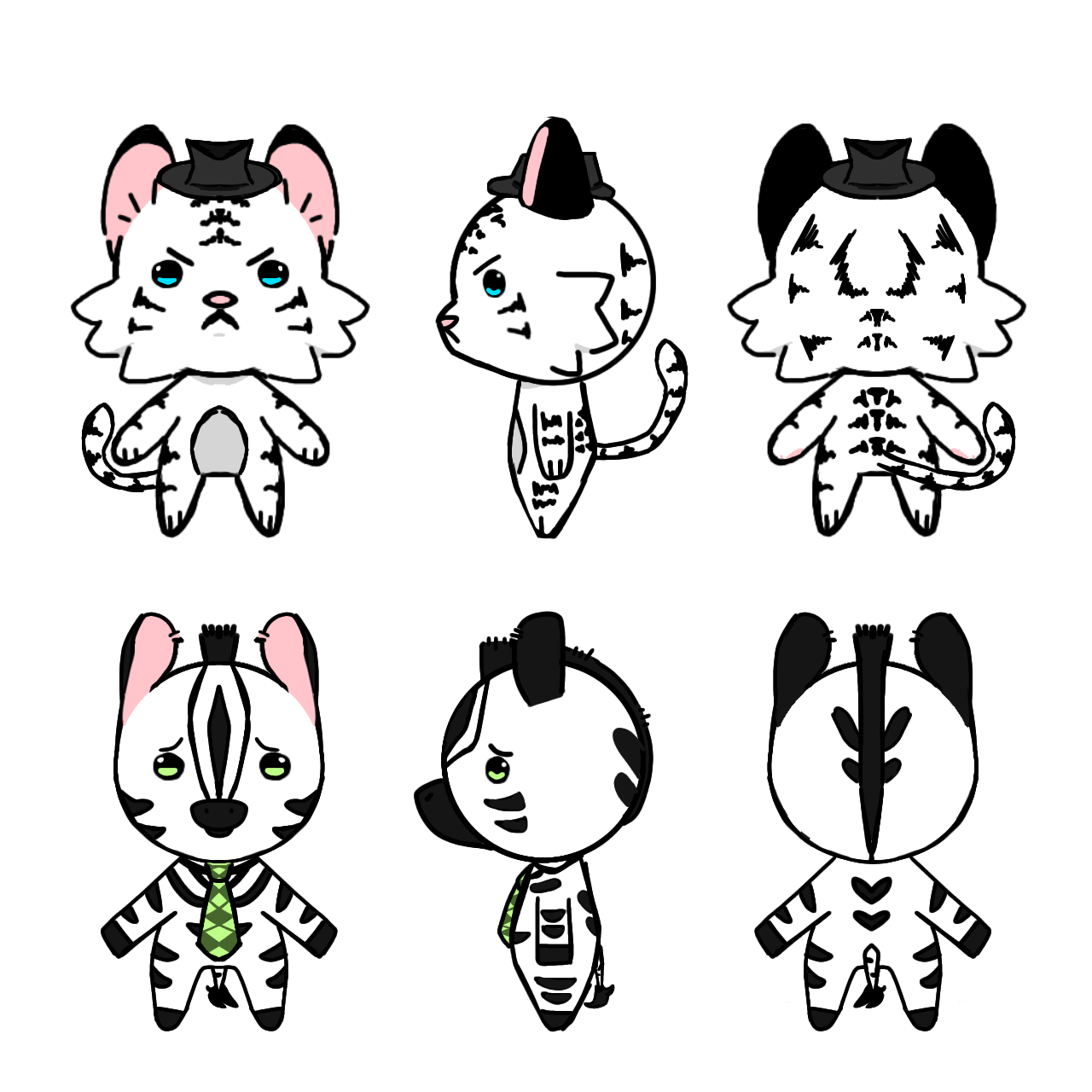 Sprite Assets (Tiger and Zebra) 