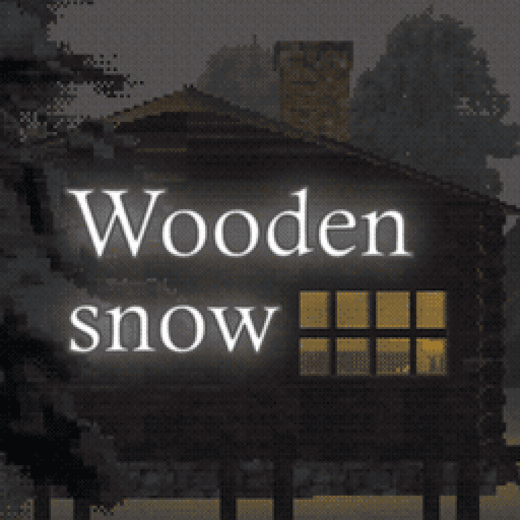 Wooden snow