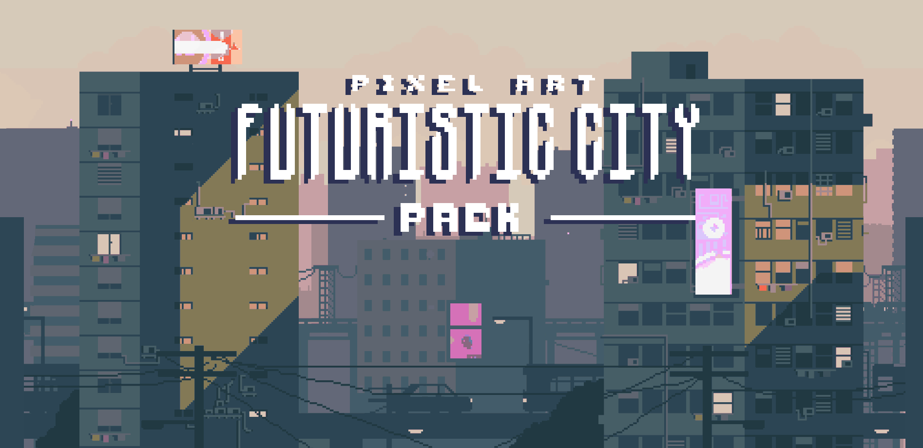 Pixel Art Futuristic City - Pack