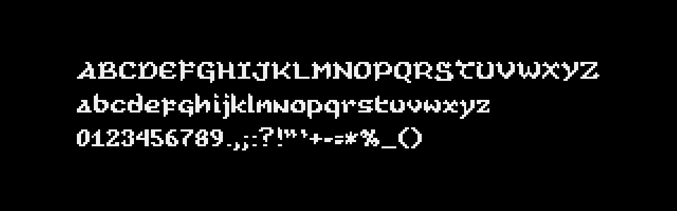 Pixel Font - SAGA