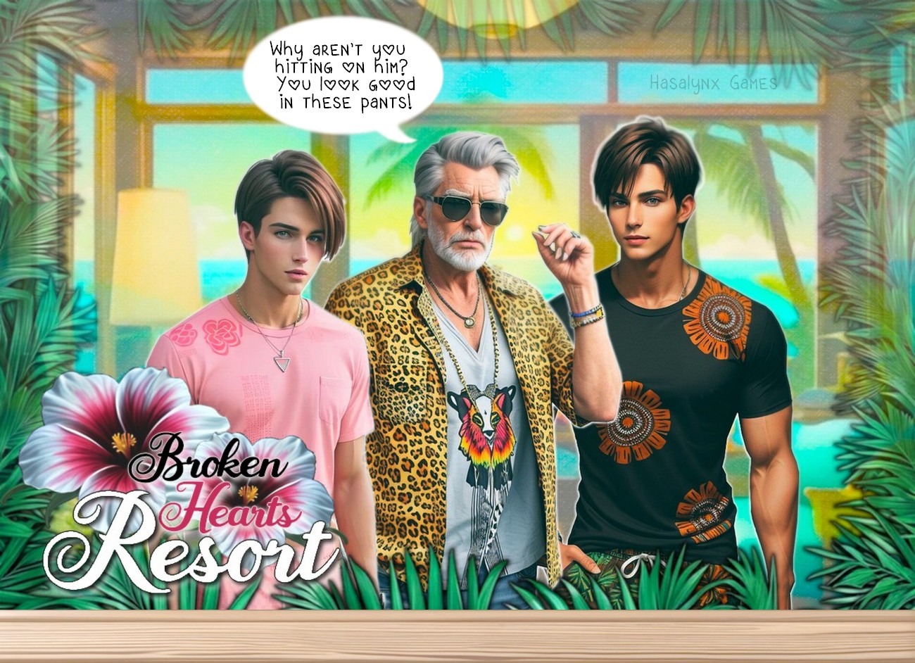 Broken Hearts' Resort (Gay Romance Visual Novel)