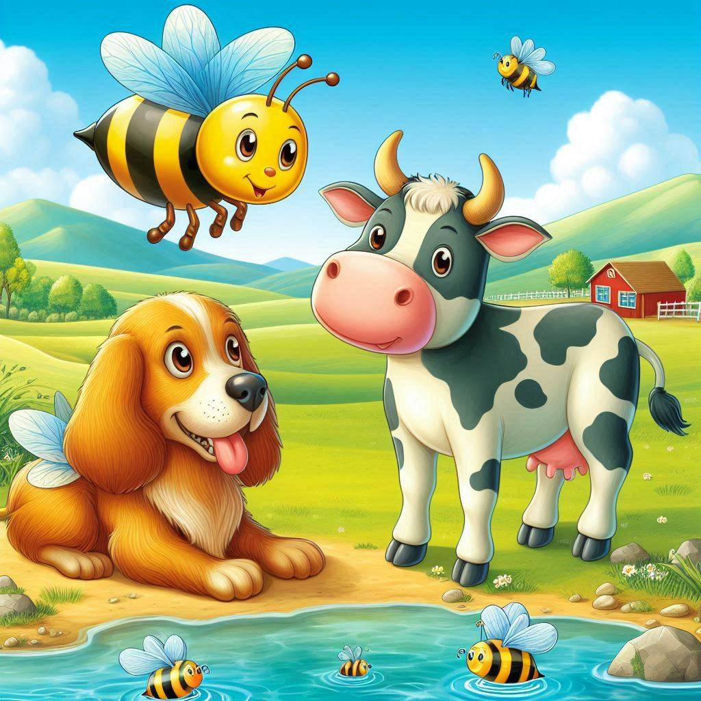 Bee! Cow! Dog! Game by alzennn