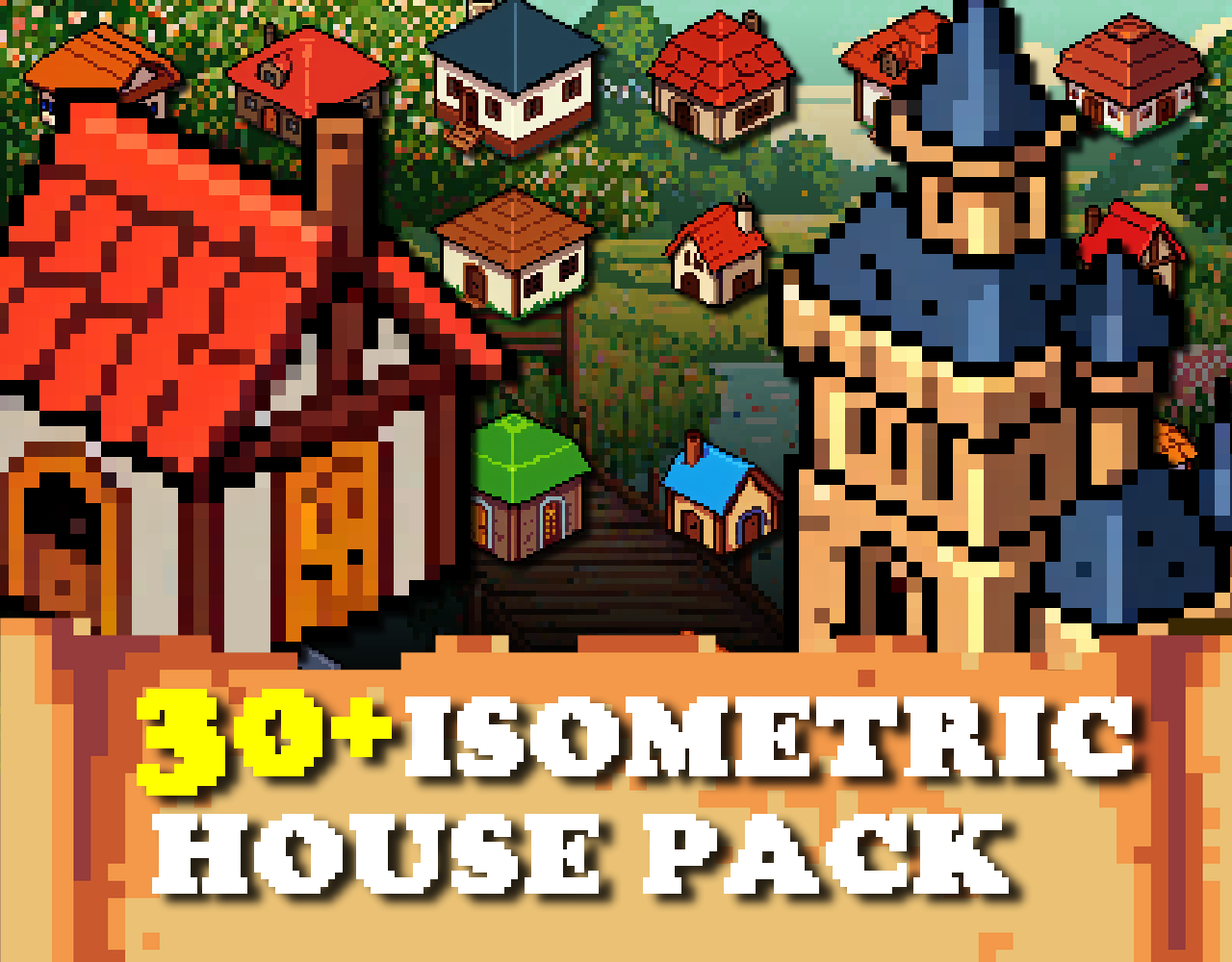 30+ Isometric Houses Church Castle - Pixelart / Pixel Art sprite Castle ...