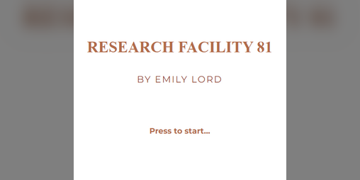 Cover image for Research Facility 81