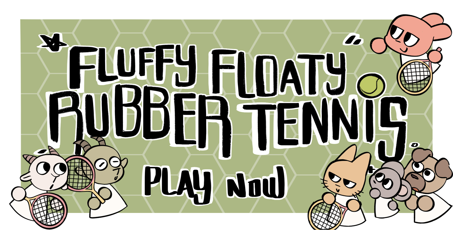 Fluffy Floaty Rubber Tennis