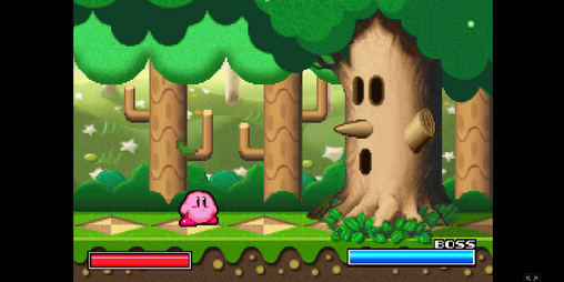 Cover image for Kirby Whispy Woods Boss Battle