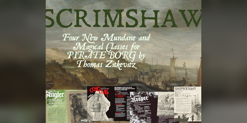 Cover image for Scrimshaw - 4 New Classes for Pirate Borg