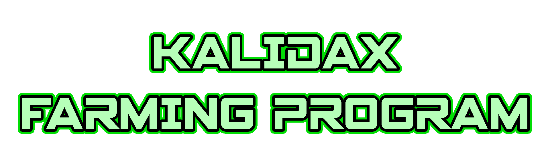 The Kalidax Farming Program