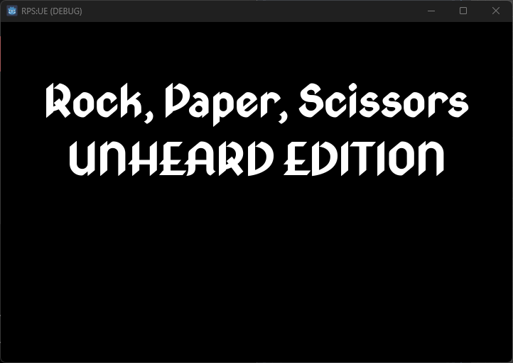 Cover image for Rock, Paper, Scissors: Unheard Edition