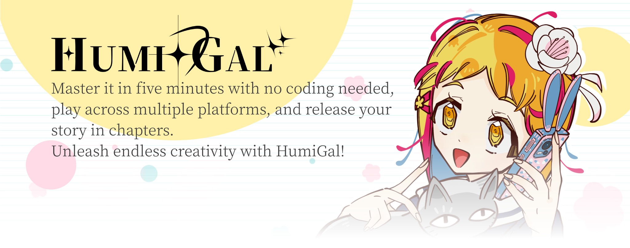 HumiGal: Zero Code Visual Novel Engine