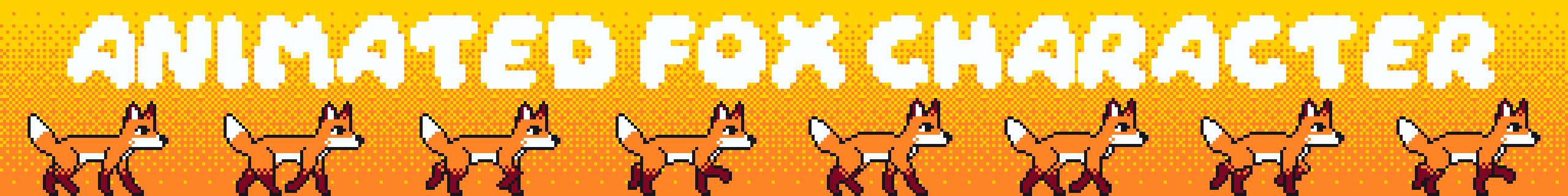 Fox - 2D Animated Pixel Art Character