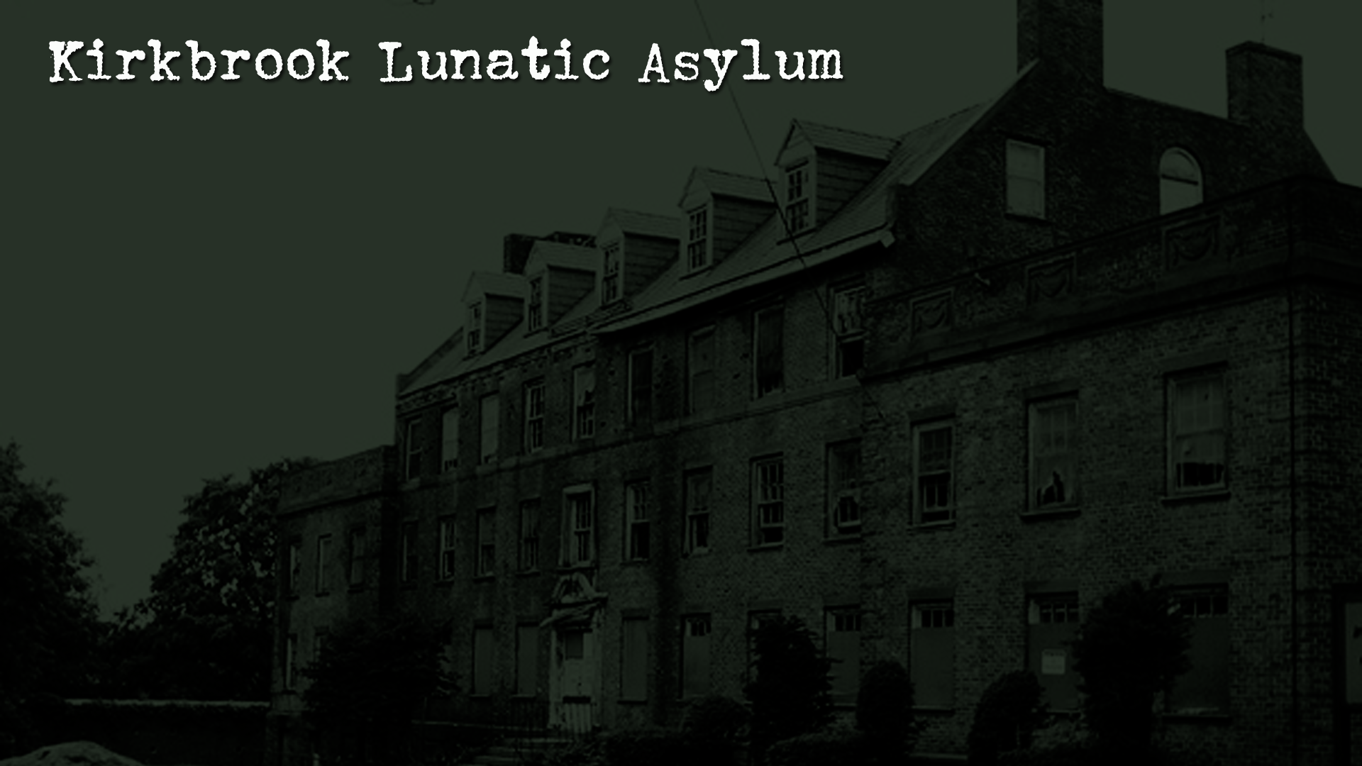 Cover image for Kirkbrook Lunatic Asylum