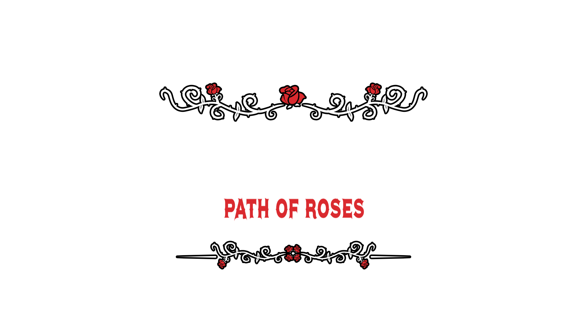 Alice in Wonderland - Path of Roses