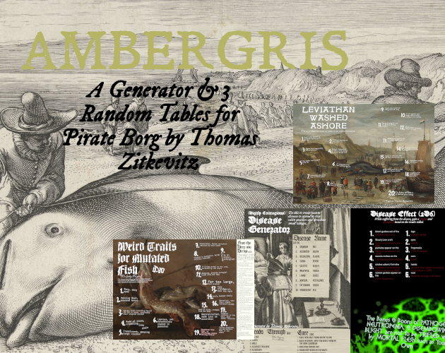 Cover image for Ambergris - A Generator & Random Tables for Pirate Borg