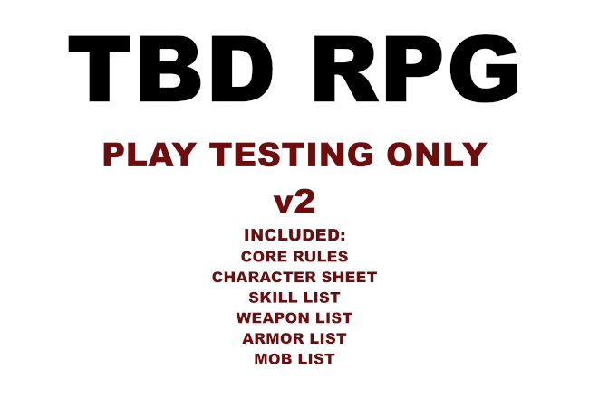 TBD RPG