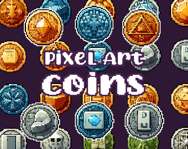 35+ Coins - Pixelart - Icons