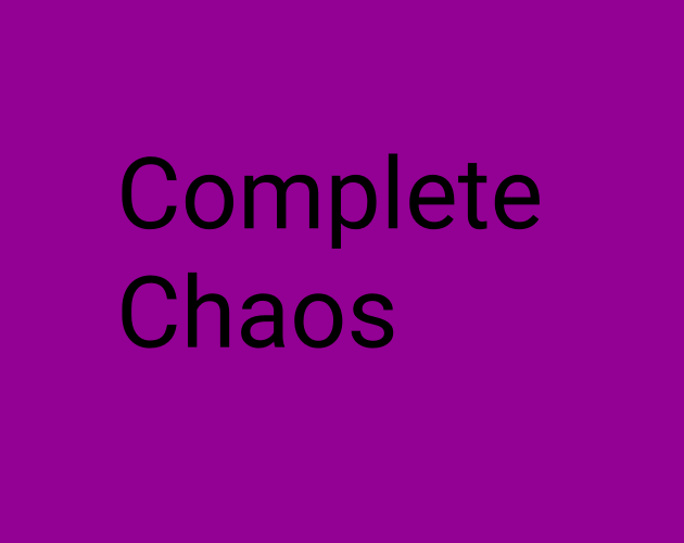 Cover image for Complete Chaos