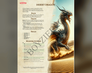 Desert Dragon for Dragonbane & Foundry VTT  