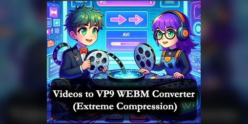 Cover image for Videos to VP9 WEBM Converter (Extreme Compression)