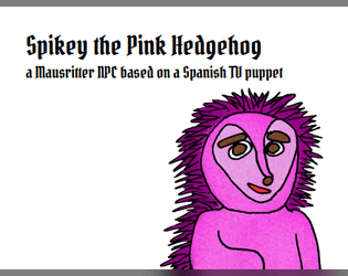 Spikey the Pink Hedgehog  