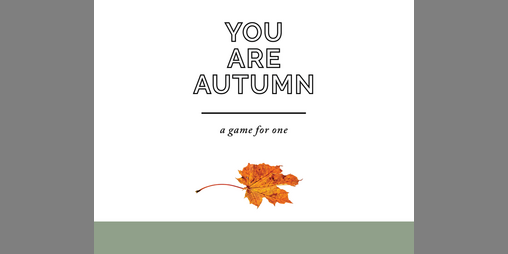 Cover image for You Are Autumn