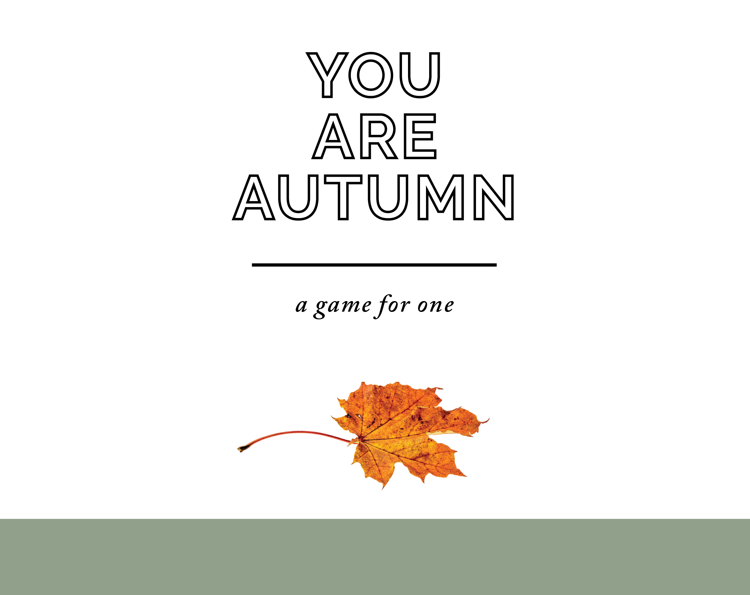 Cover image for You Are Autumn