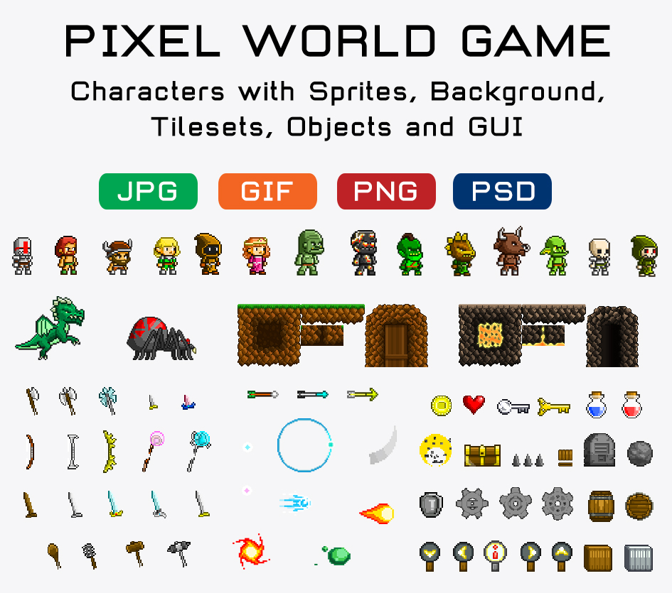 Pixels world