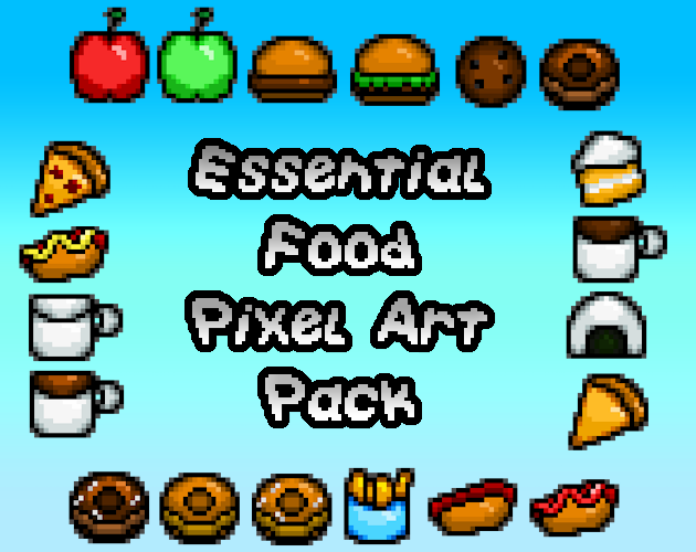 Essential Food Pixel Art Pack