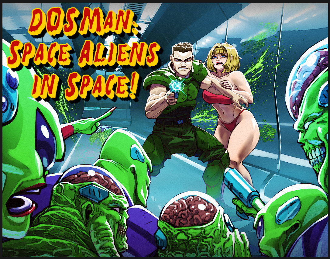 DOSMan: Space Aliens in Space!