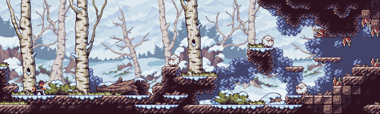 Fantasy Winter - Pixel Art Tileset by aamatniekss