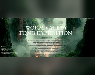 WORM VALLEY  TOMB EXPEDITION  