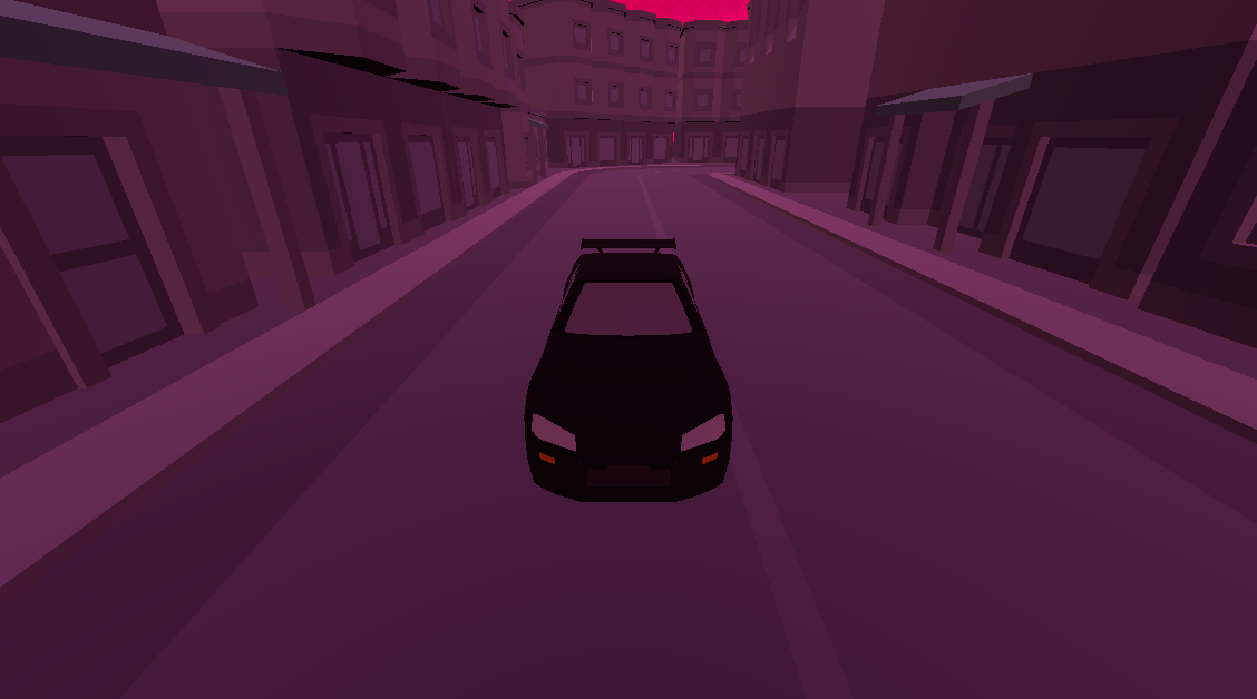 Vaporwave Driving Simulator